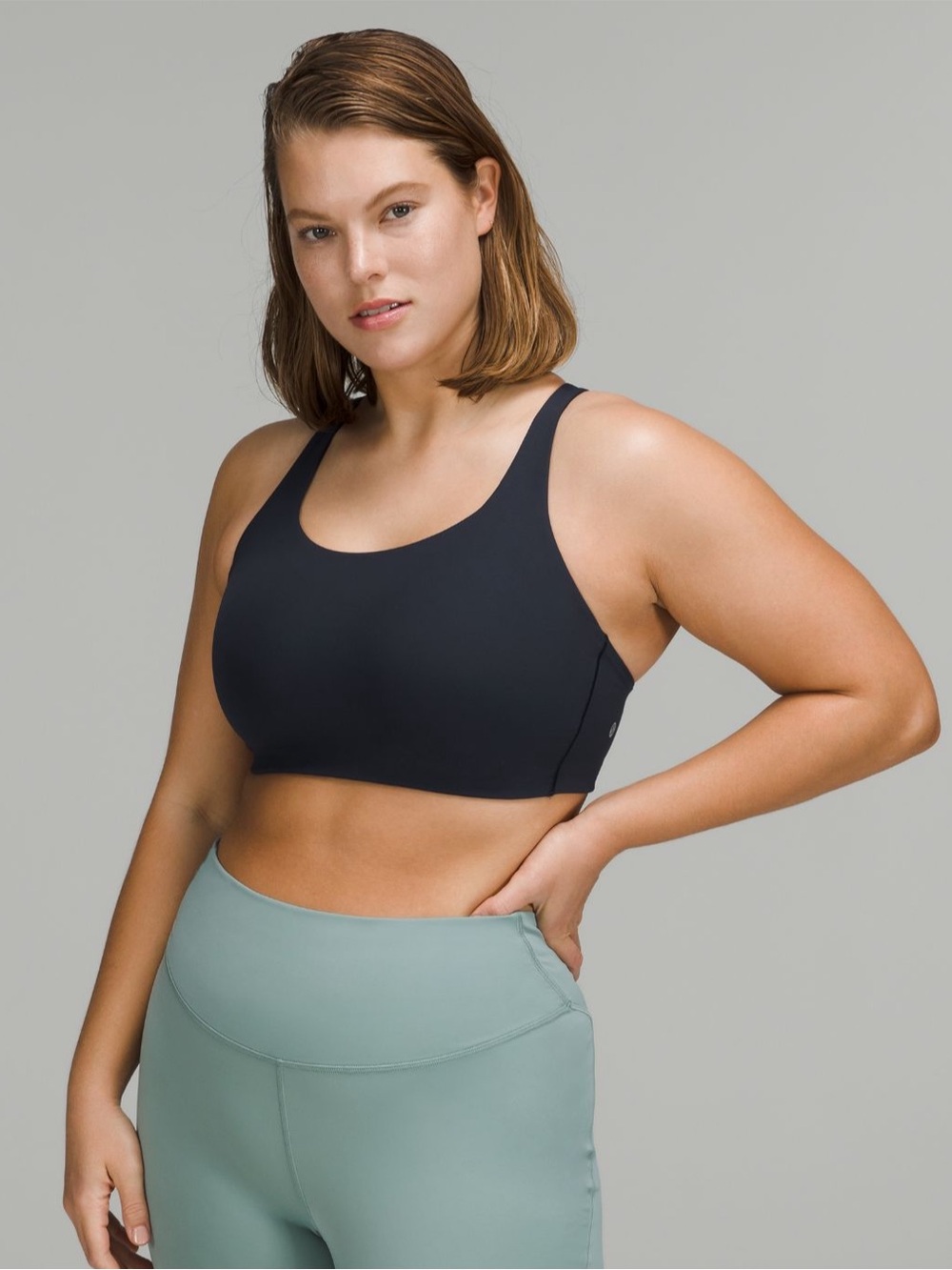 EUC lululemon Energy Bra High Support, B-G Cups, size 36DD in navy
